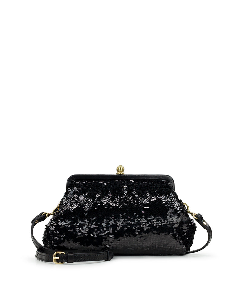 Ealing Frame Bag with Leather Strap - Sequins