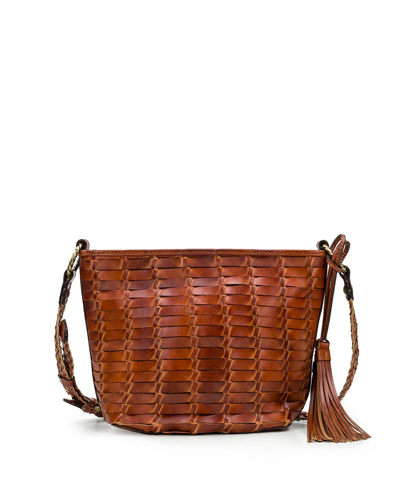 Valbella Crossbody Bag - Large Woven Leather – Patricia Nash