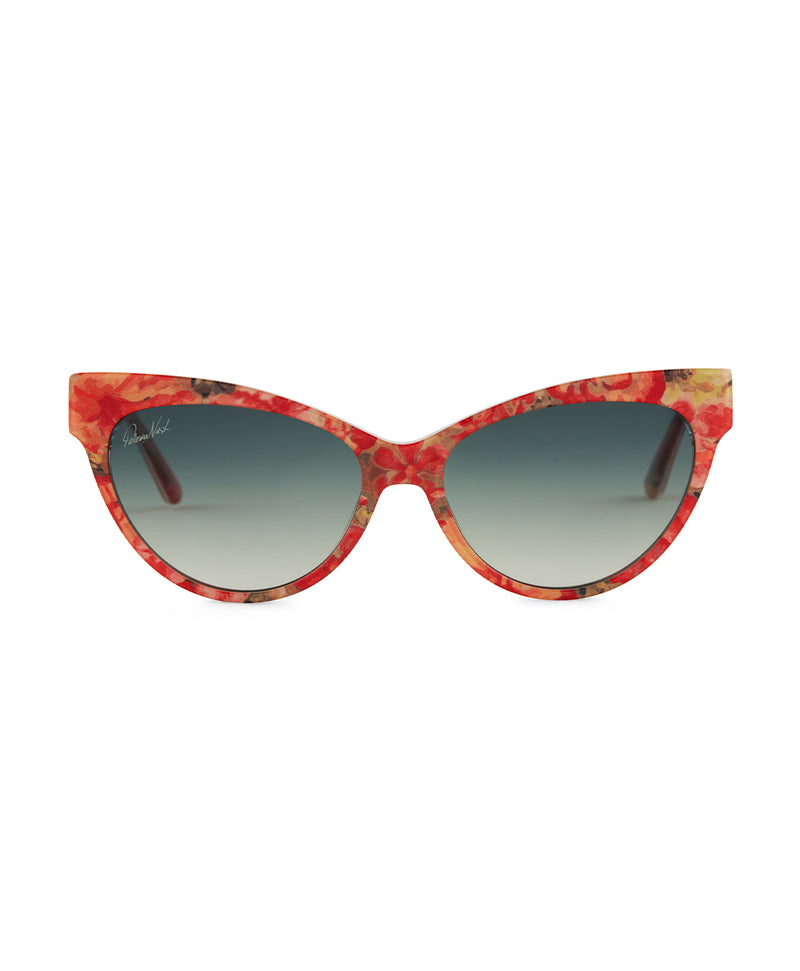 Kelly Cateye Sunglasses - Floral Oil Painting
