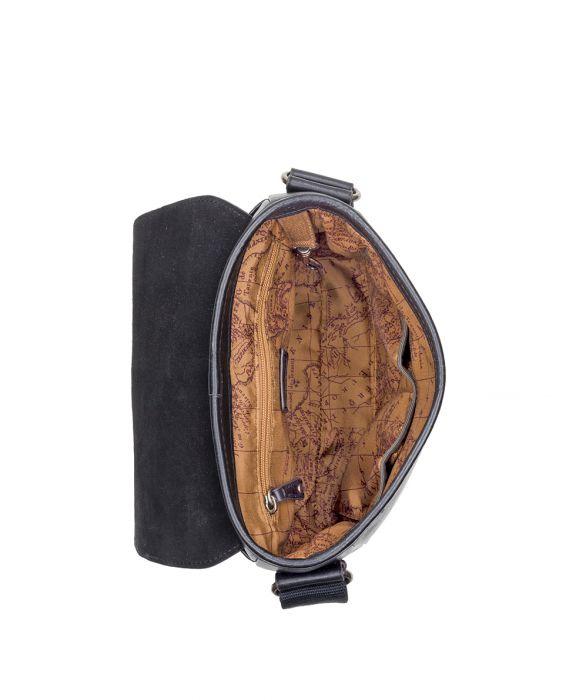Male - North/South Crossbody Bag - Heritage - black - by Patricia Nash - View 6 of 7