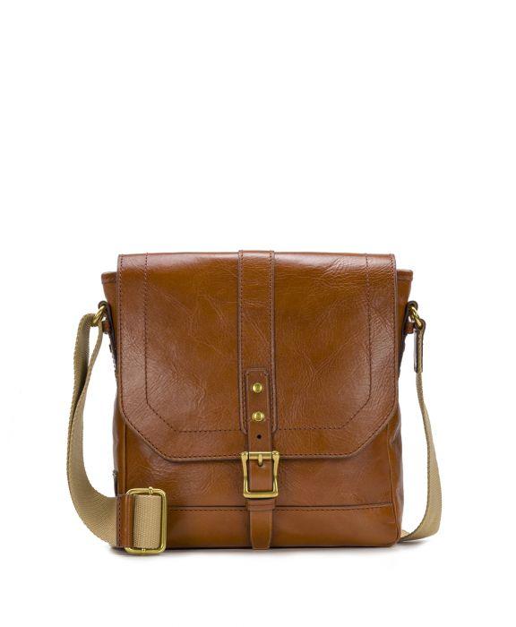 Male - North/South Crossbody Bag - Heritage - black - by Patricia Nash - View 7 of 14