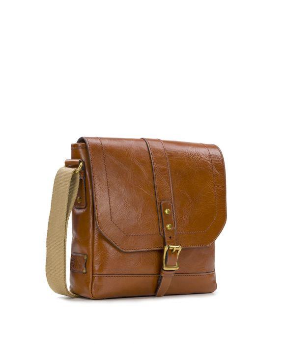 Male - North/South Crossbody Bag - Heritage - black - by Patricia Nash - View 9 of 14