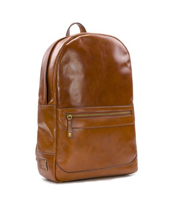 Male - Backpack - Heritage Leather - tan - by Patricia Nash - View 3 of 6