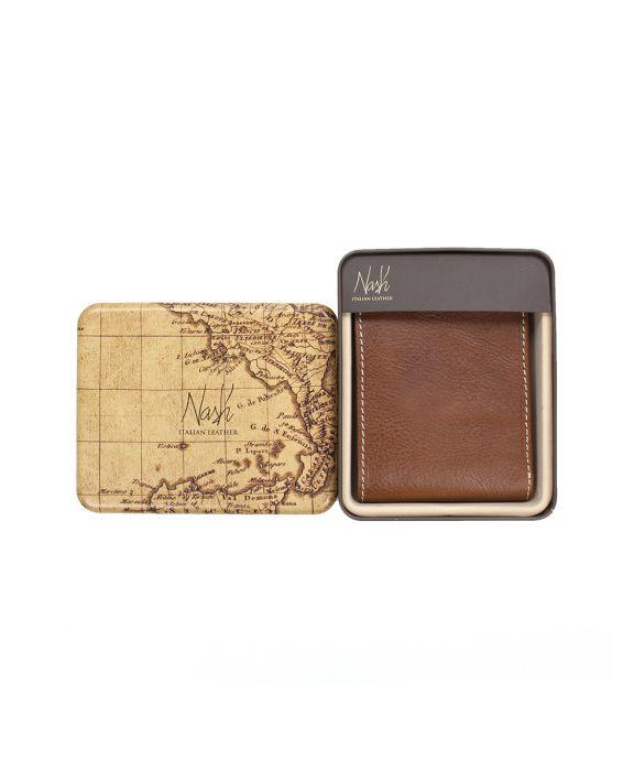 Mens - Double Billfold ID Wallet - Heritage - tan - by Patricia Nash - View 4 of 4