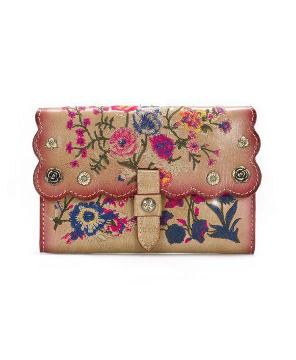 Colli Flap Wallet - Prairie Rose Embroidery