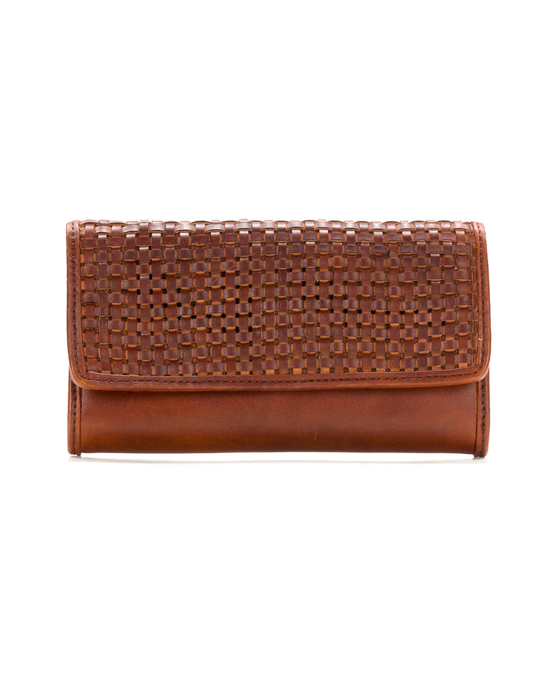 Terresa Wallet - Woven Leather Rust